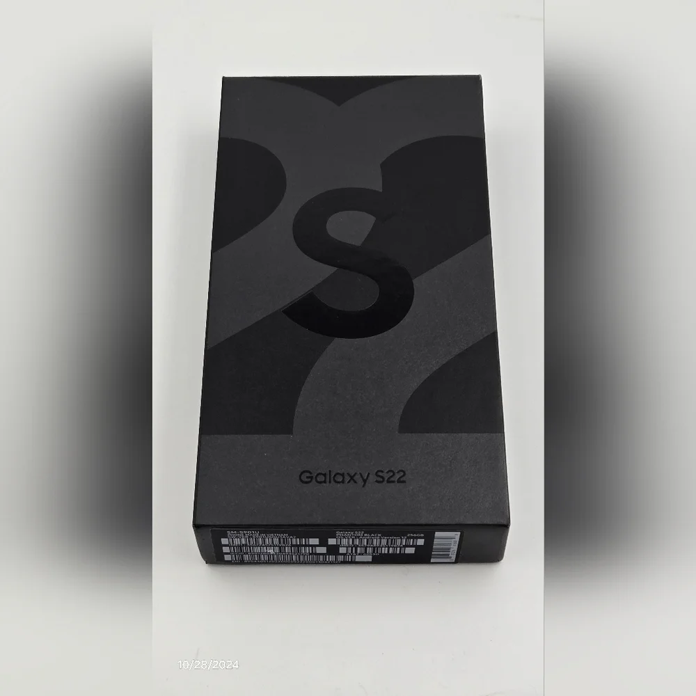 BOX ONLY - Samsung Galaxy S22 256GB Phantom Black AT&T - NO DEVICE